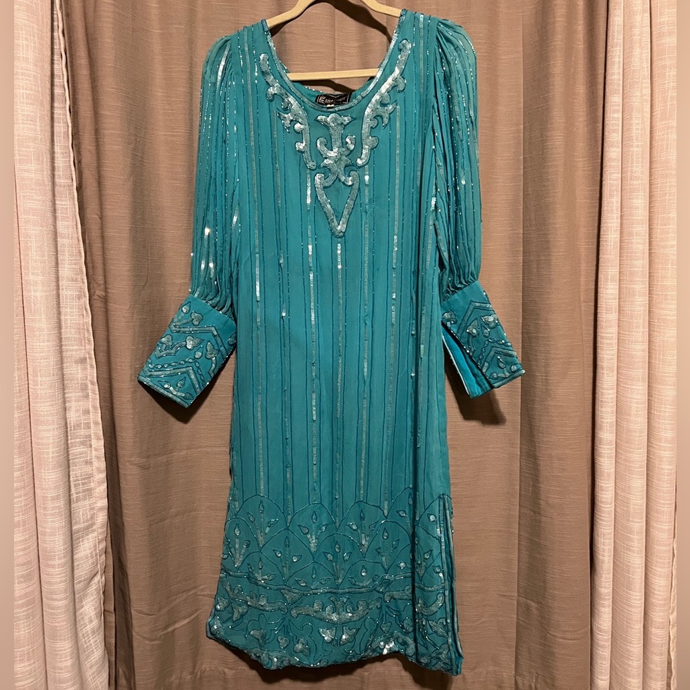 Beaded Art Deco 20s style cocktail dress